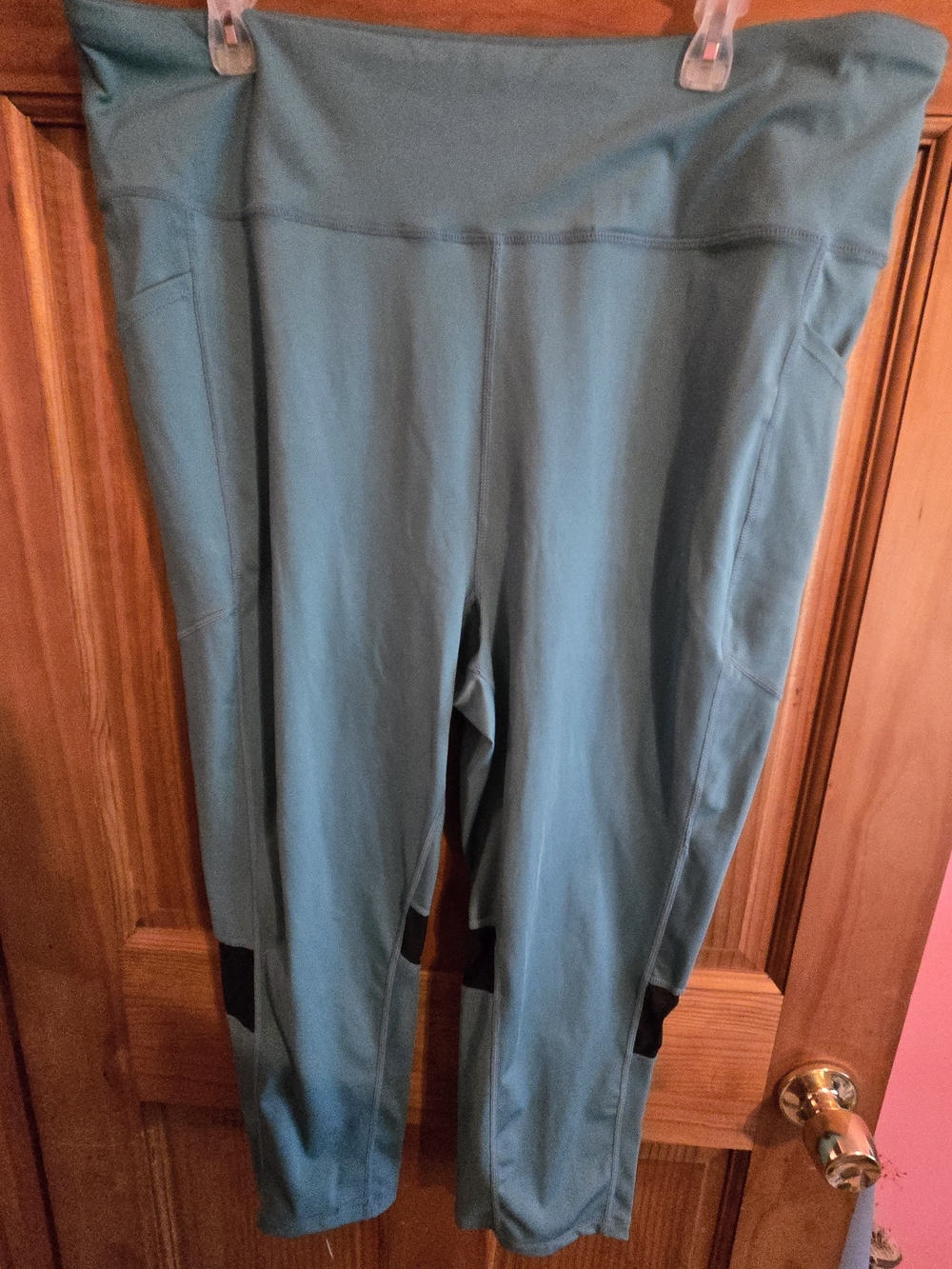 LuLaRoe Rise Teal High-Waist Leggings with Side Pockets